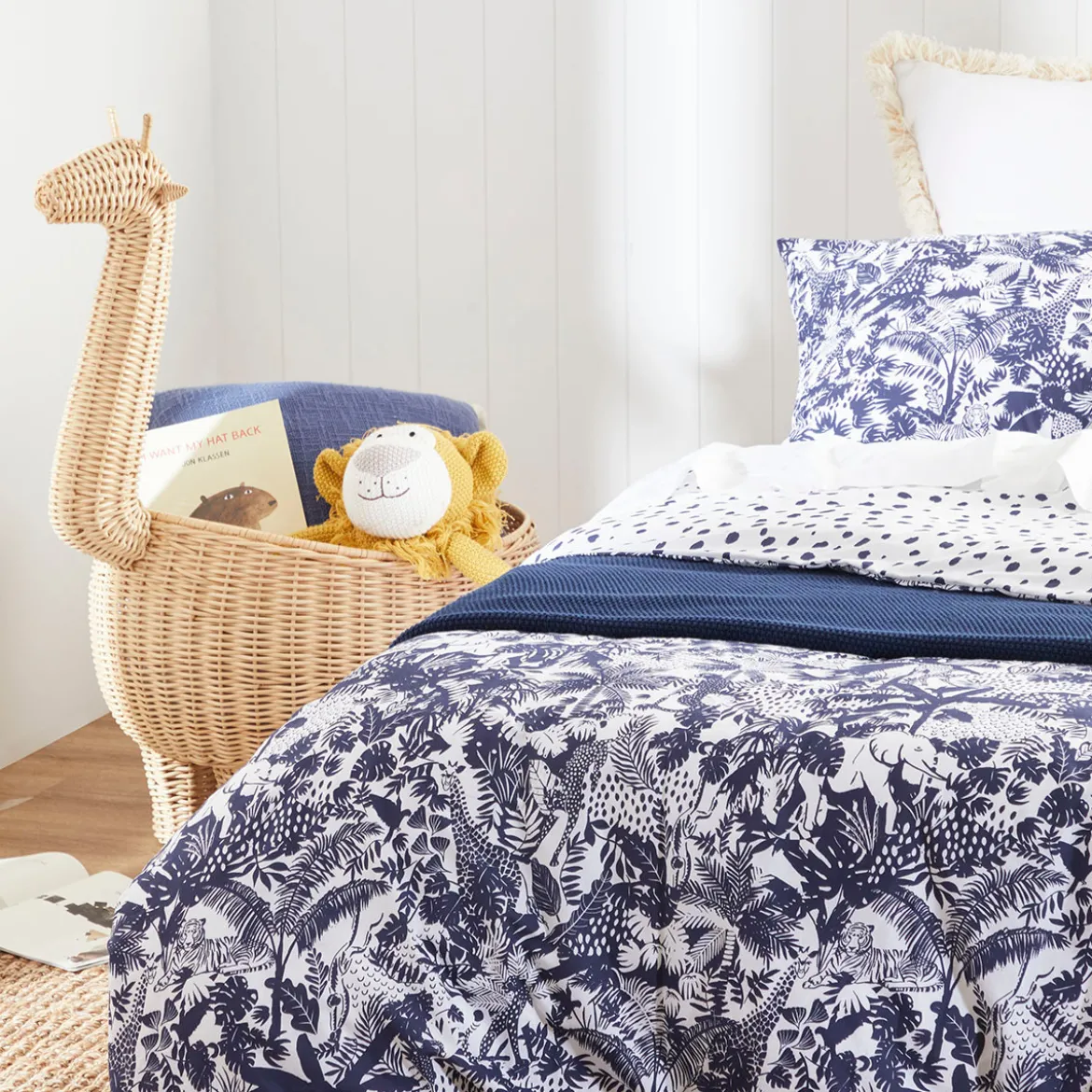 Orello Reversible Jungle/Spot Quilt Cover Set