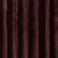 Oslo Chocolate Brown Faux Fur Ribbed Comforter Set