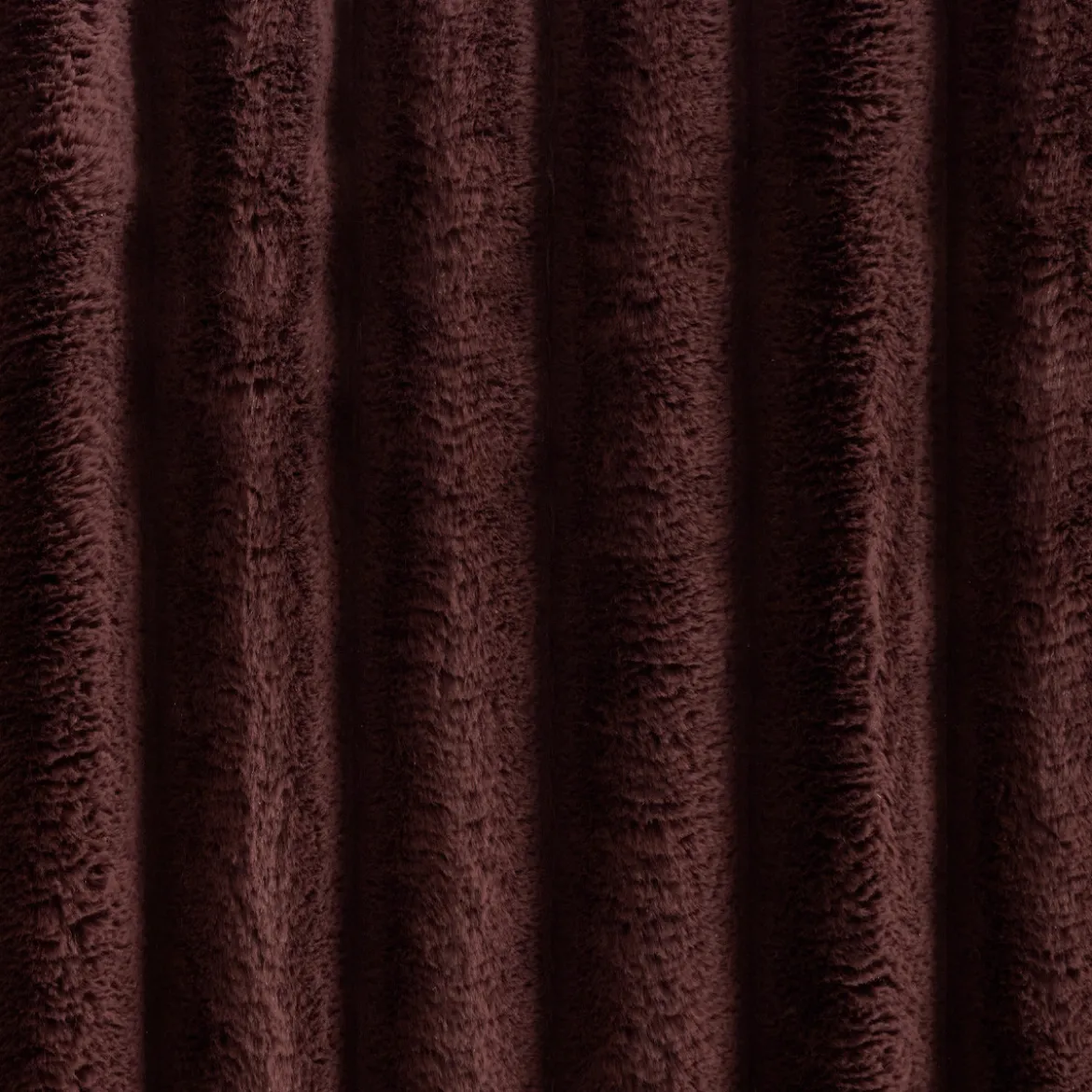 Oslo Chocolate Brown Faux Fur Ribbed Comforter Set