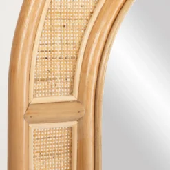 Otto Rattan Arch Floor Mirror