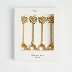 Palm Dessert Spoon Set of 4