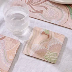 Paths of Rest Cork Coaster Set of 6