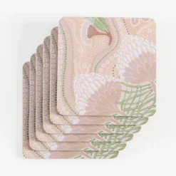 Paths of Rest Cork Coaster Set of 6