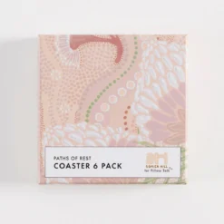 Paths of Rest Cork Coaster Set of 6