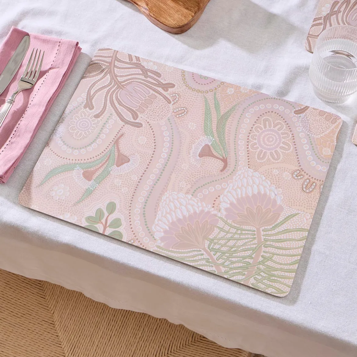 Paths of Rest Cork Placemat Set of 6