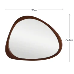 Pebble Dark Brown Mirror