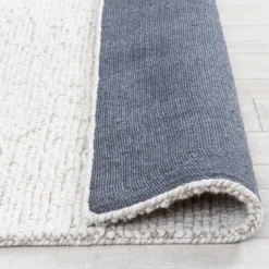 Pebbles Beige Large Wool Floor Rug