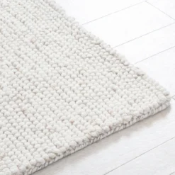 Pebbles Beige Medium Wool Floor Rug
