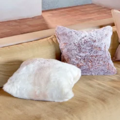 Pelage Faux Fur Square Cushion