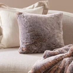 Pelage Faux Fur Square Cushion