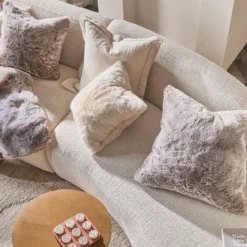 Pelage Faux Fur Square Cushion