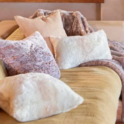 Pelage Faux Fur Square Cushion