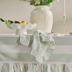 Piper Stripe Ruffle Napkin 4 Pack