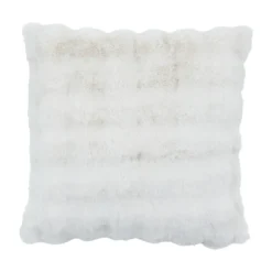 Prague Faux Fur Large Square Cushion