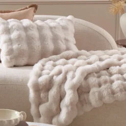 Prague Faux Fur Oblong Cushion