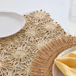 Rae Jute Flower Table Runner