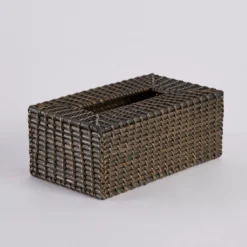 Rattan Black Wash Tissue Box Cover Range