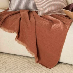 Raya Chenille Gauze Reversible Throw