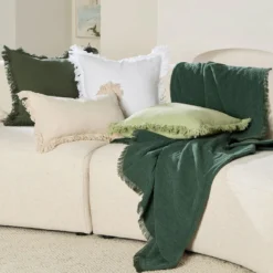 Raya Chenille Gauze Reversible Throw