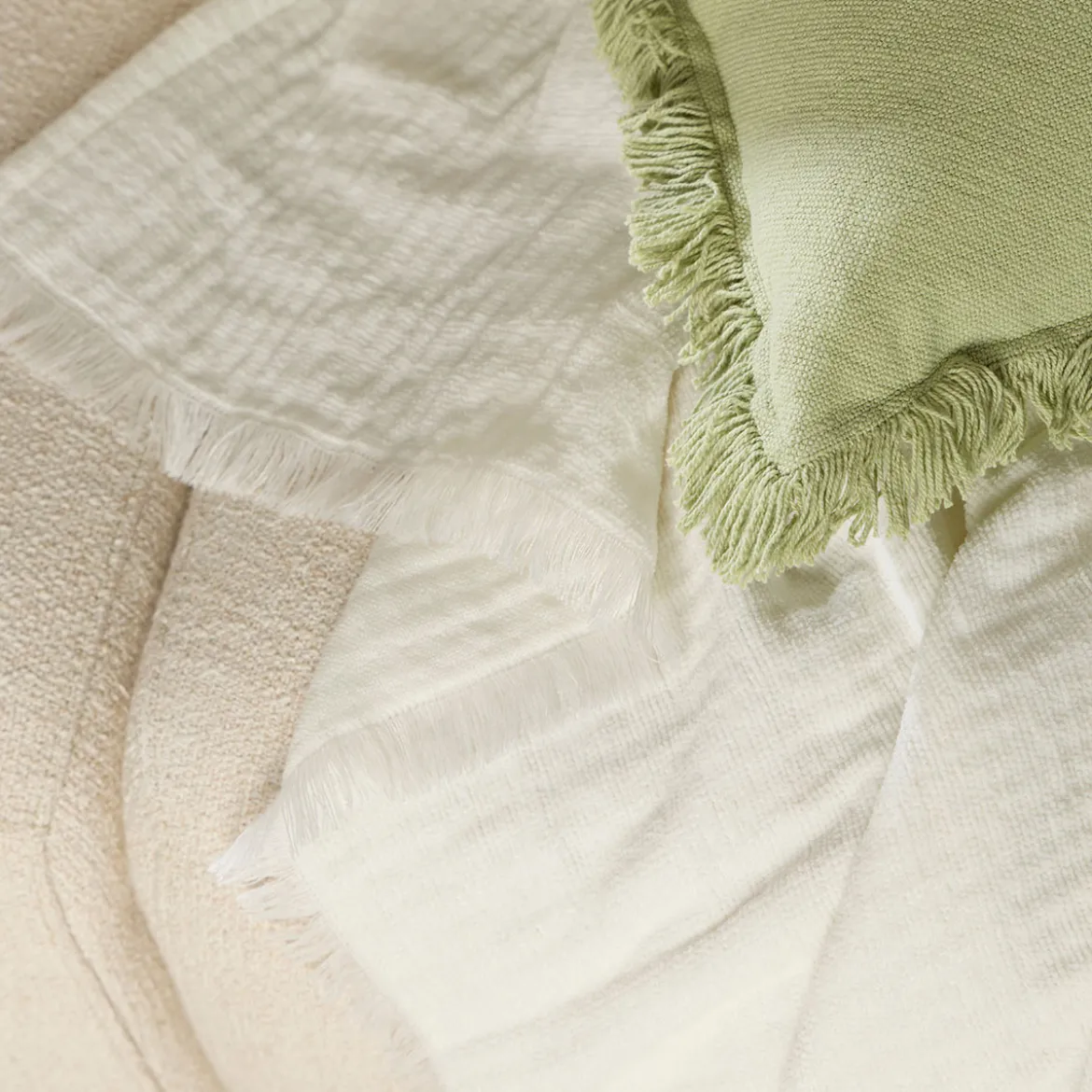 Raya Chenille Gauze Reversible Throw