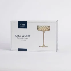 Raya Lustre Cocktail Coupe Glass Set of 4