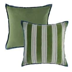 Remi Velvet Stripe With Flange Cushion
