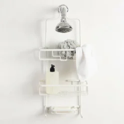 Riley White Shower Caddy