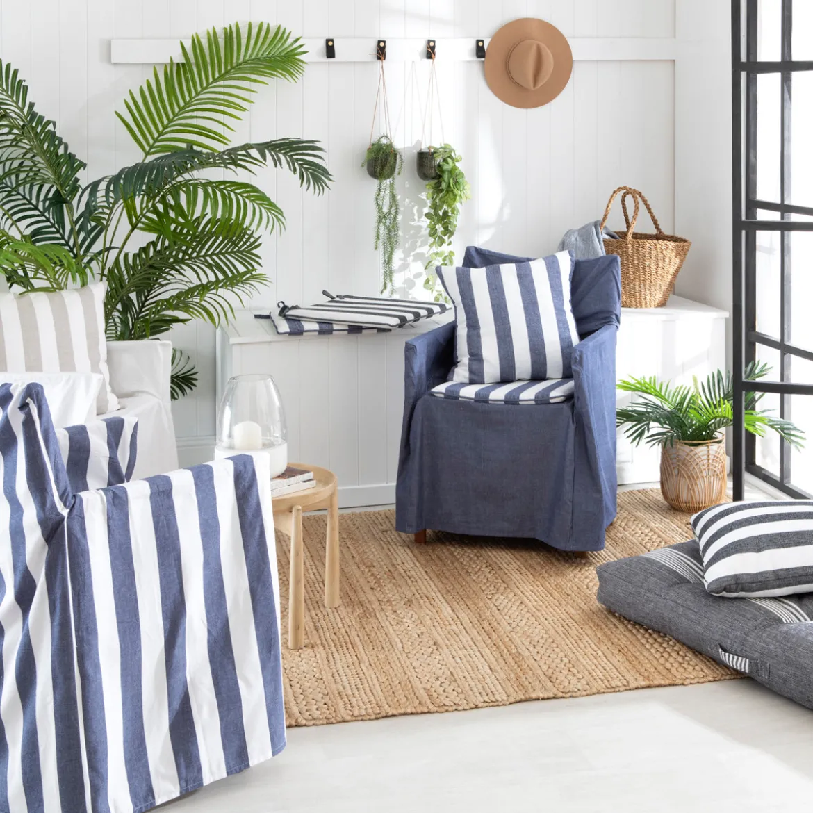 Riviera Wide Stripe Chair Pad