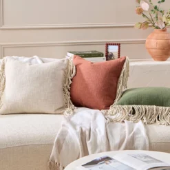 Romi Cotton Tassel Cushion