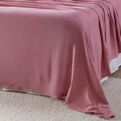 Rose Pink Cotton Flannelette Sheet Set