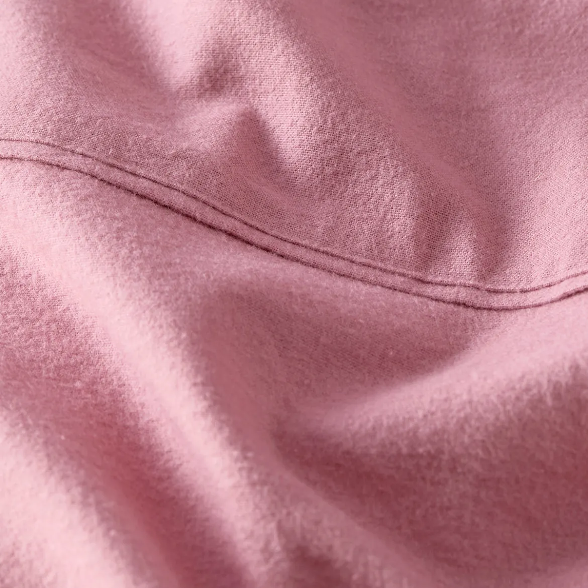 Rose Pink Cotton Flannelette Sheet Set