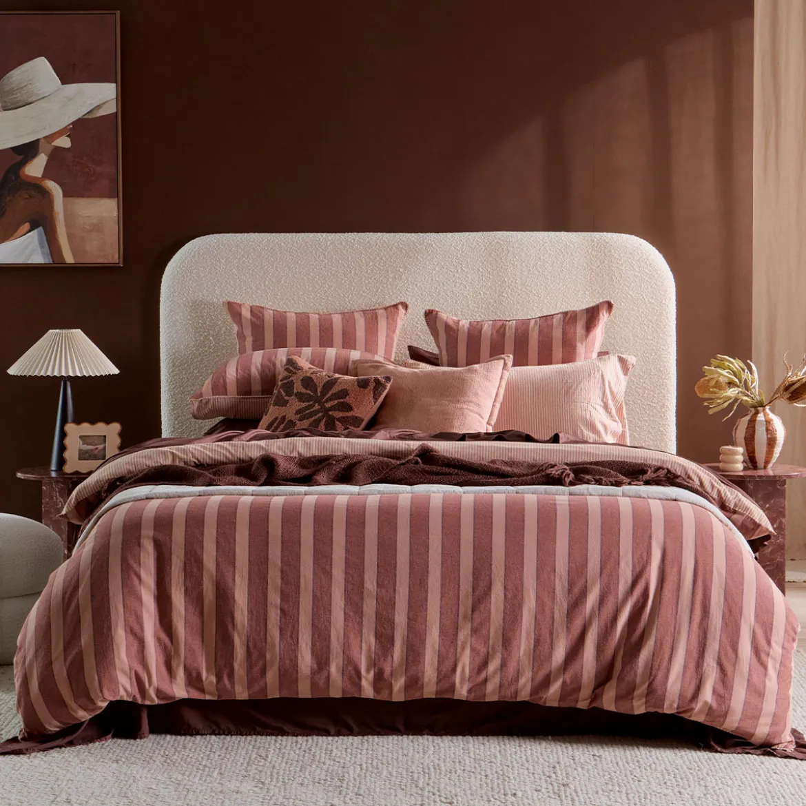 Ryder Reversible Stripe Quilt Cover Set