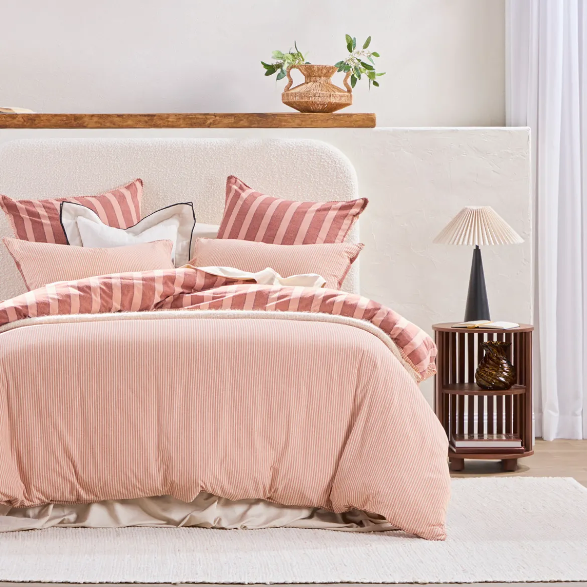 Ryder Reversible Stripe Quilt Cover Set