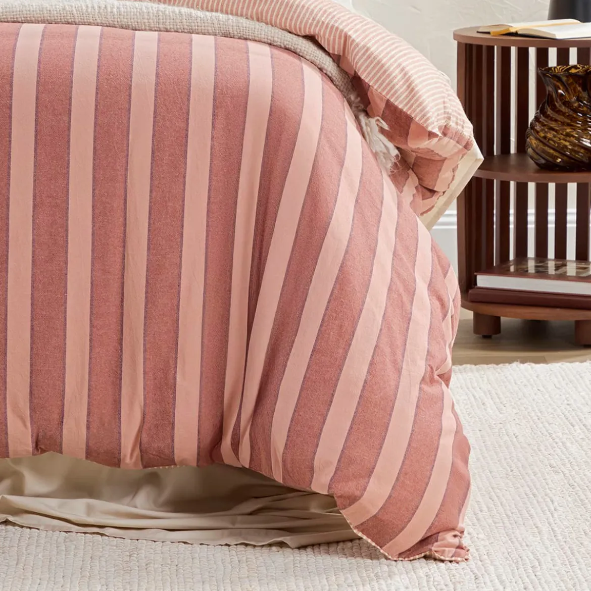 Ryder Reversible Stripe Quilt Cover Set