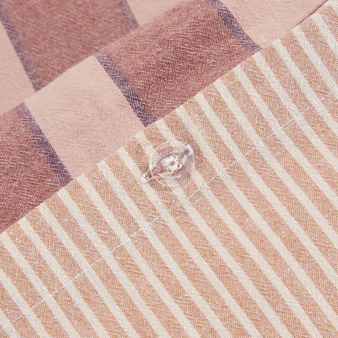 Ryder Reversible Stripe Quilt Cover Set