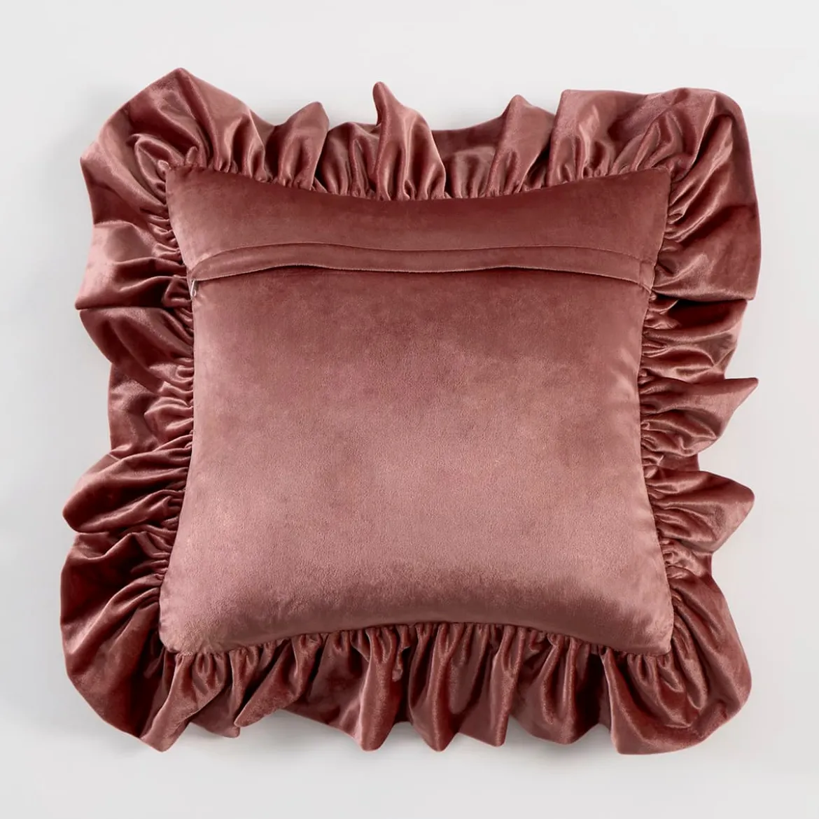 Sabrina Velvet Ruffle Cushion