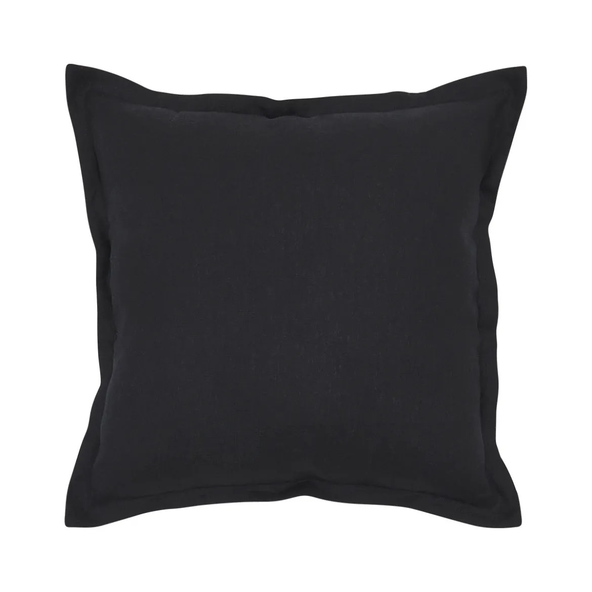 Sahara Linen Feather Black Cushion