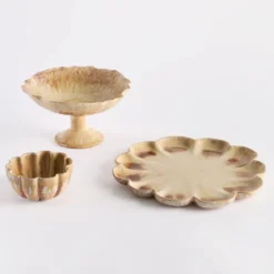 Savannah Glazed Scalloped Platter