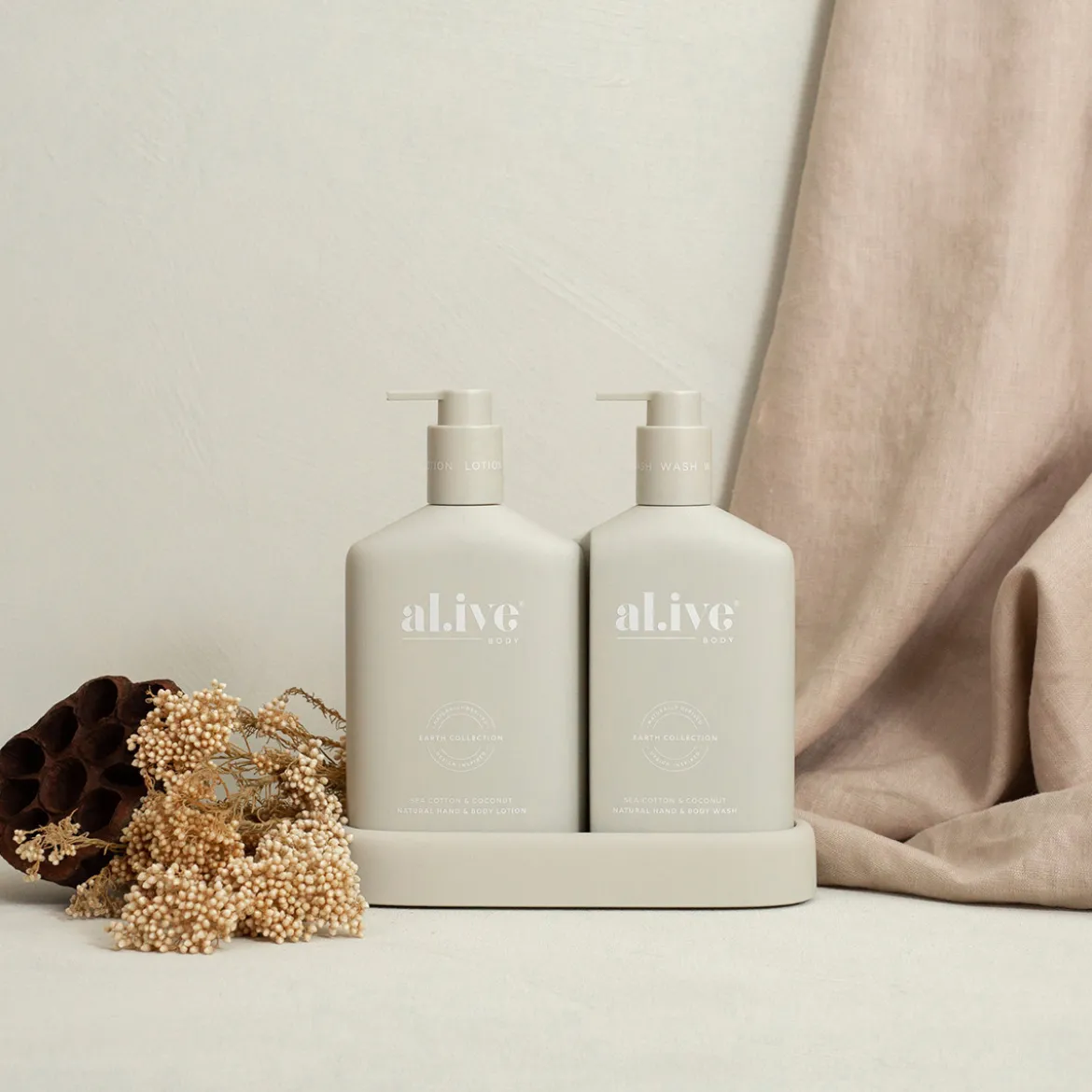 Sea Cotton & Coconut Body Wash & Lotion Duo