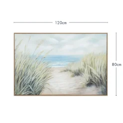 Seaside Reflections Framed Canvas Wall Art