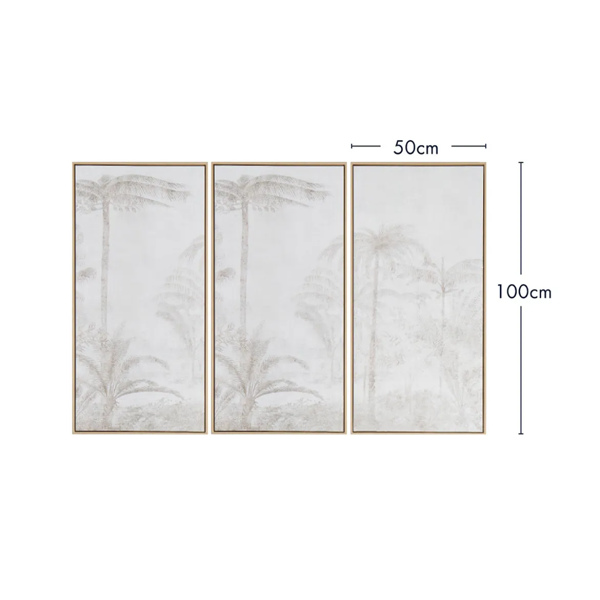 Shadow Palm Framed Canvas Wall Art