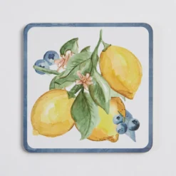 Sicily Lemons Cork Coaster Set of 6