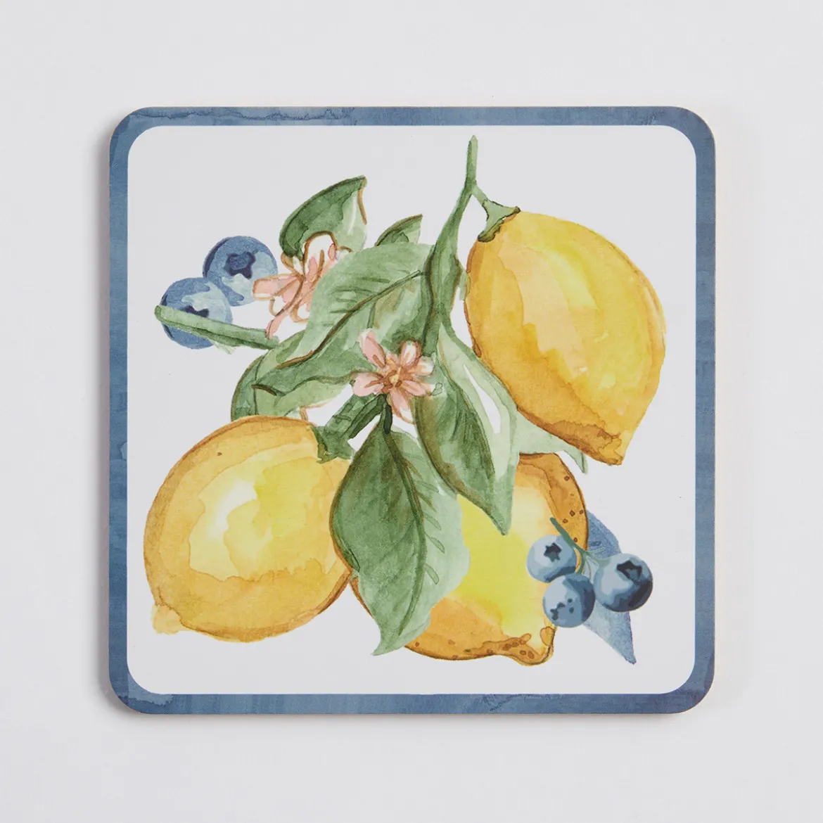 Sicily Lemons Cork Coaster Set of 6