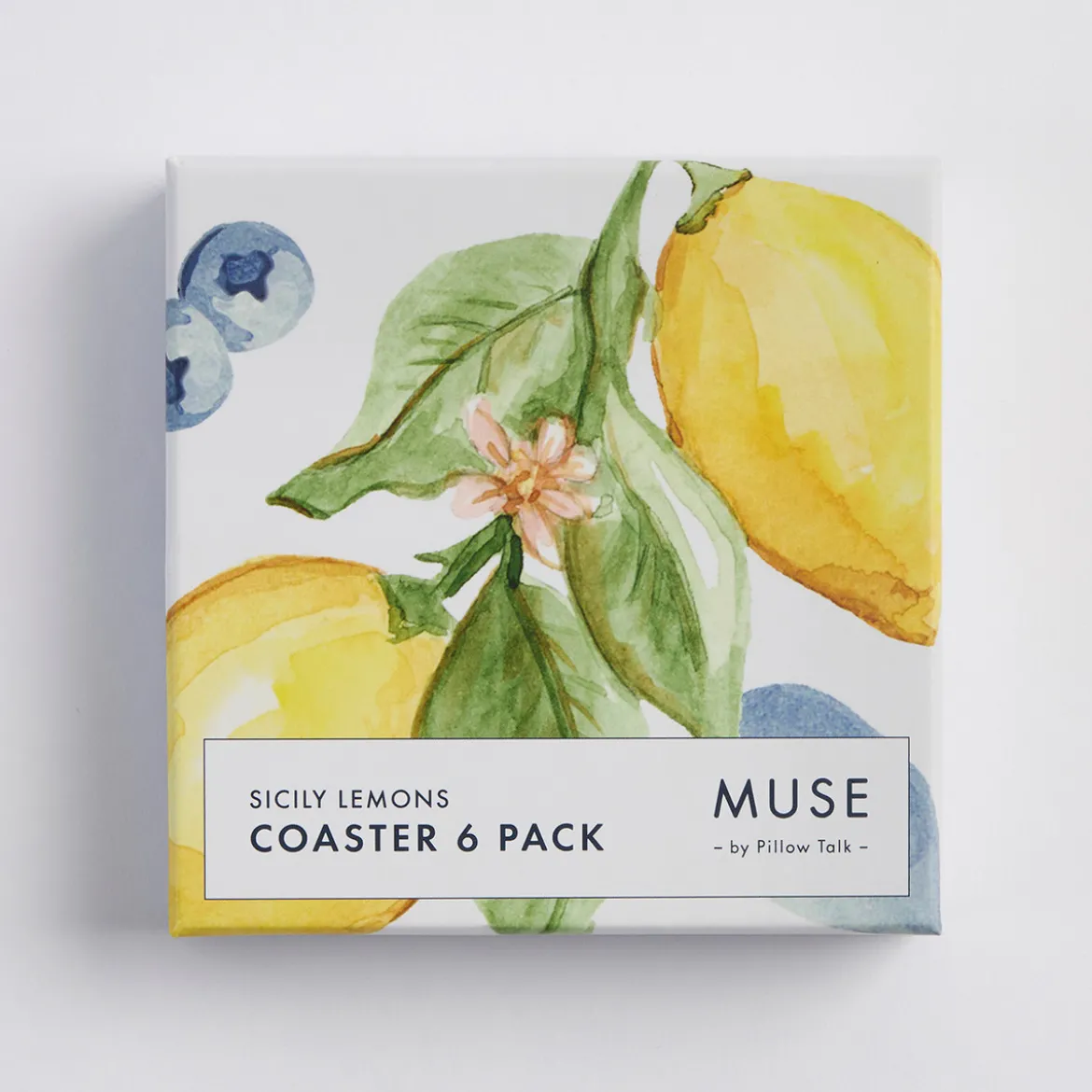 Sicily Lemons Cork Coaster Set of 6