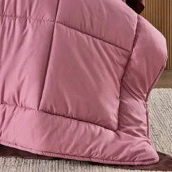 Snoozi Cube Dusty Pink Microfibre Comforter Set