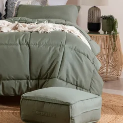 Snoozi Cube Green Microfibre Comforter Set