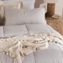Snoozi Cube Natural Microfibre Comforter Set
