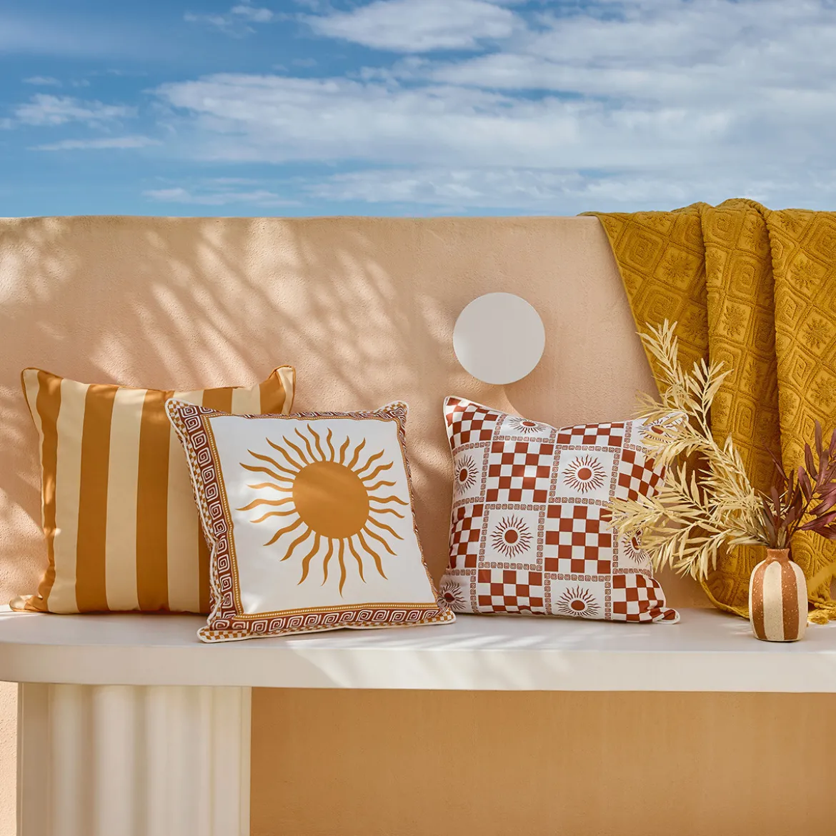 Solaire Sun Check Outdoor Cushion