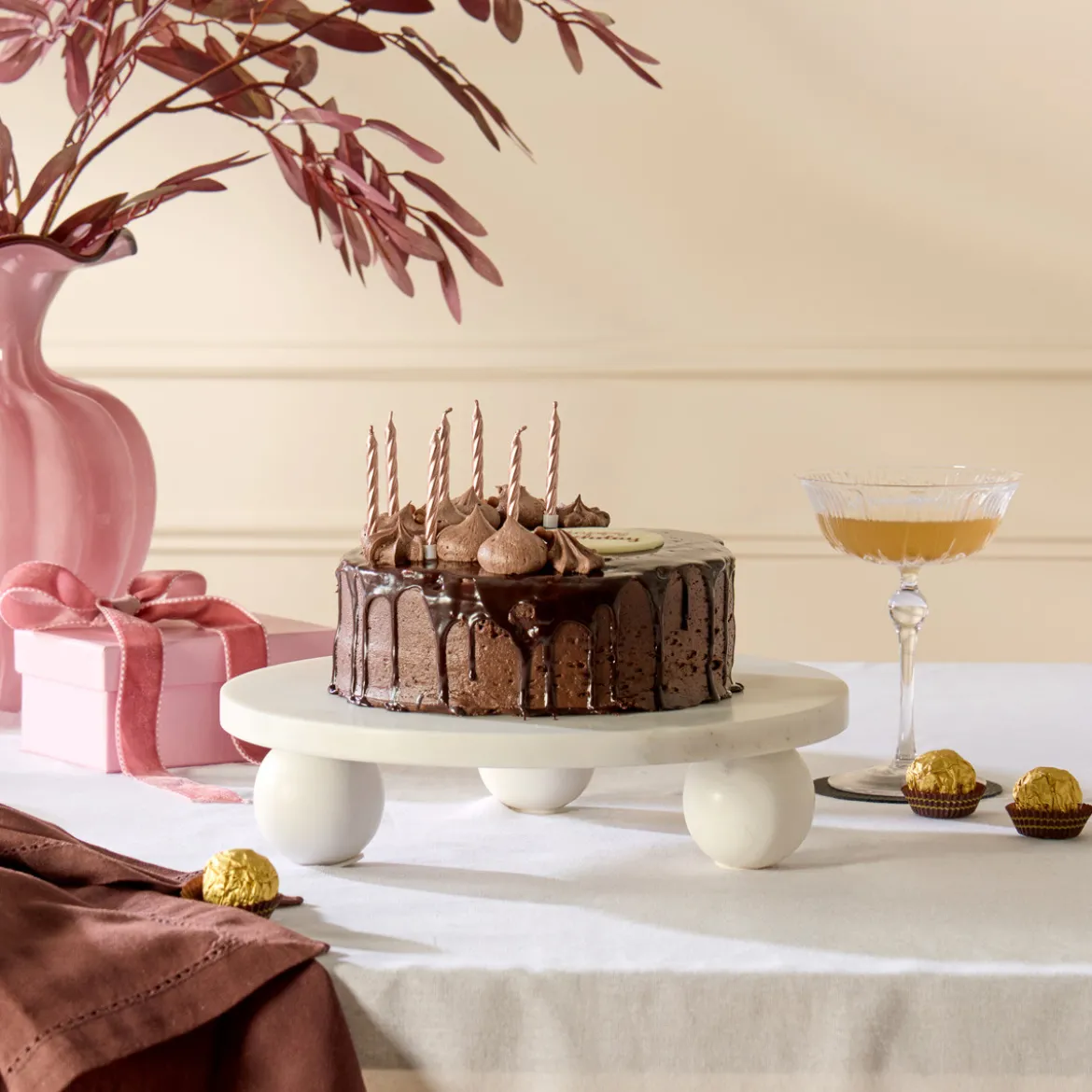 Solando Marble Cake Plate