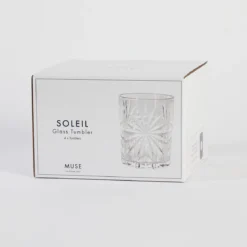 Soleil Glass Tumbler Glass Set of 4